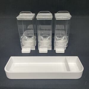 Cuisinart ICE-45 Soft Serve Ice Cream Maker Replacement 3 Condiment Containers